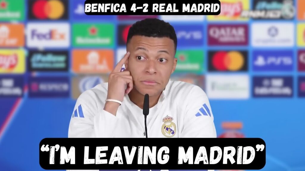 Kylian Mbappe wants to LEAVE REAL MADRID after loss - Post Match Interview - Benfica 4-2 Real Madrid