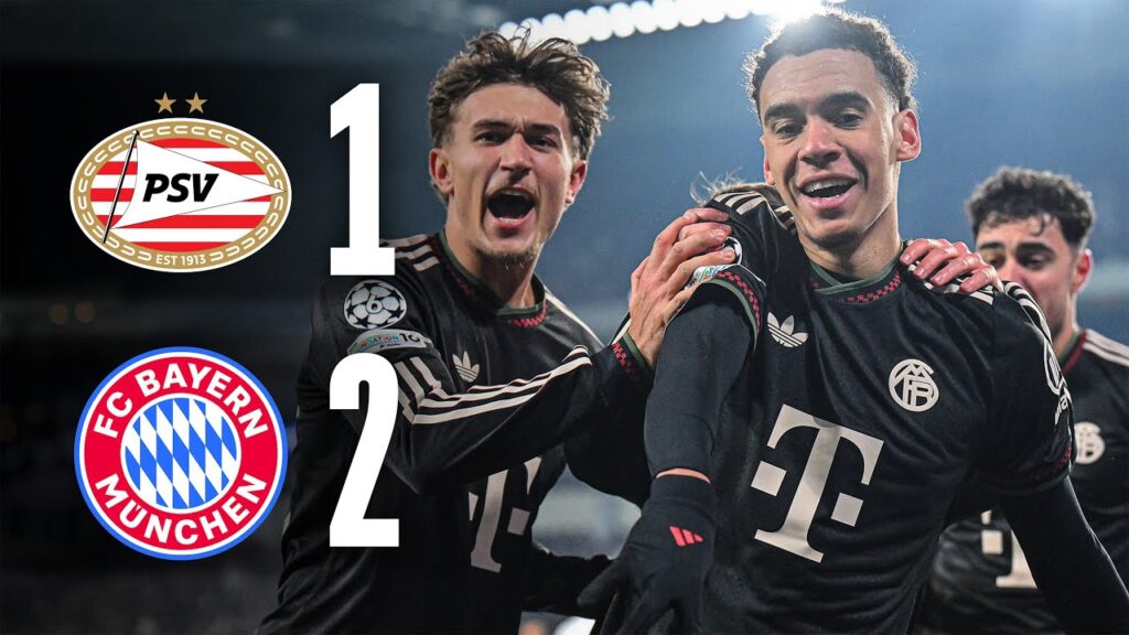 MUSIALA & KANE GOALS SECURE AWAY WIN | PSV Eindhoven - FC Bayern | Champions League-Highlights