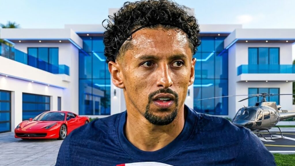 Assim vive MARQUINHOS. Um dos mais RICOS do Mundo. Considerado um dos maiores zagueiros do Planeta.