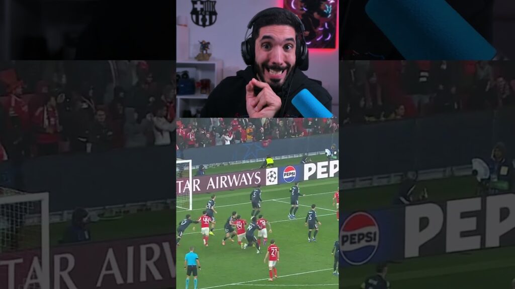 PENALTI ILEGAL de TCHOUAMENI a OTAMENDI ?? #futbol #benfica #realmadrid