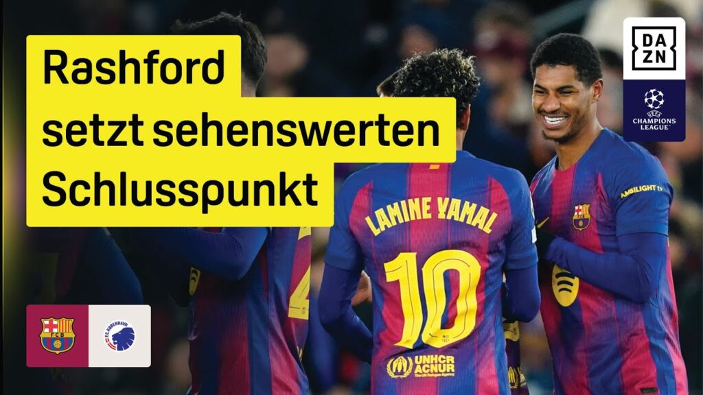 Rashford mit Zauberfreistoß | FC Barcelona – FC Kopenhagen | UEFA Champions League | DAZN Highlights Rashford mit Zauberfreistoß | FC Barcelona - FC Kopenhagen | UEFA Champions League | DAZN Highlights