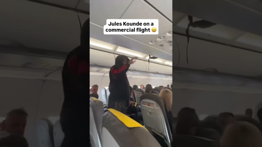 When Jules Kounde arrived for the Champions League semifinal in Milan 😅 (via @leartbucaliu/TT)