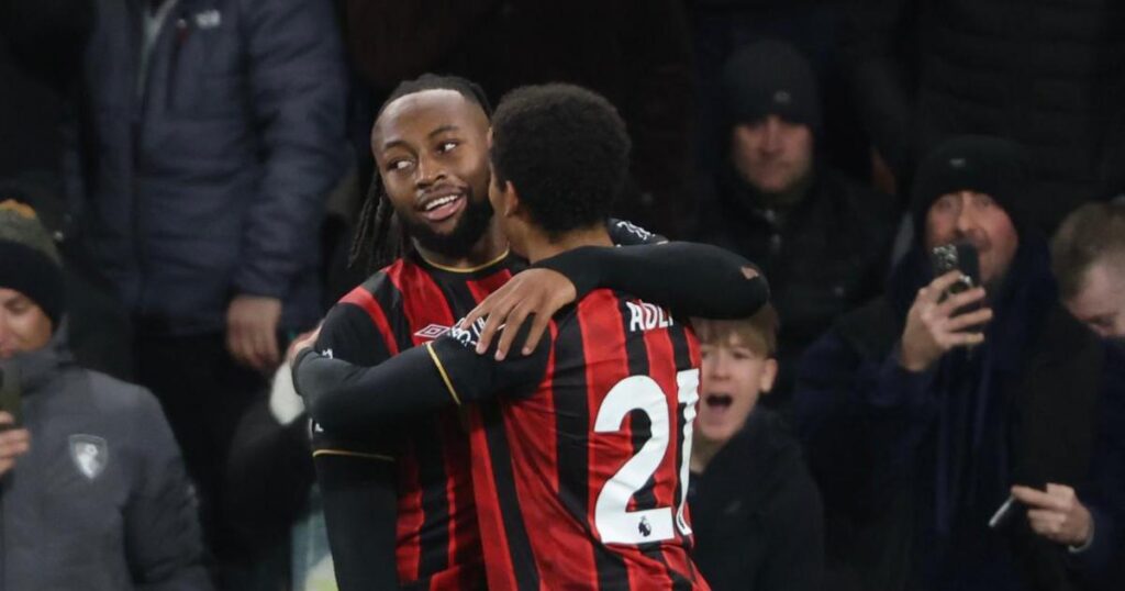 Antoine Semenyo scores stoppage time winner for Bournemouth vs Spurs