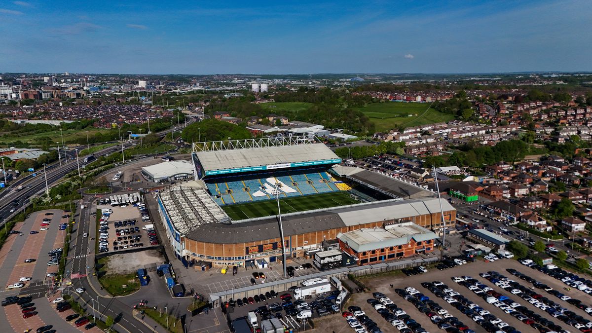 An aerial view of Elland Road