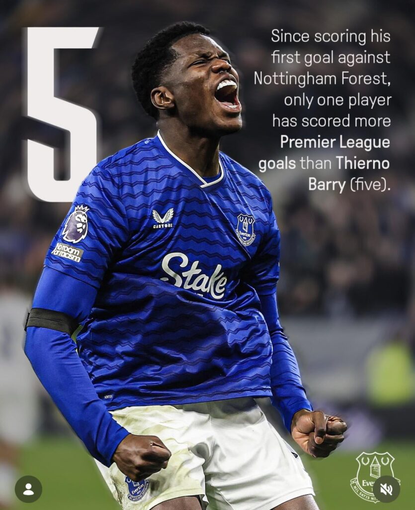 Since Forest, he’s basically been R9 - Everton Social Media