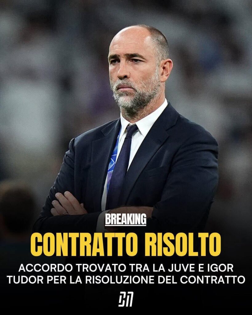 Contract termination agreement reached between Juventus and Tudor [Romeo Agresti]