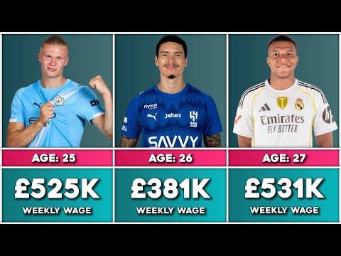 Highest-Paid Footballers at Every Age 2025/26 Season!