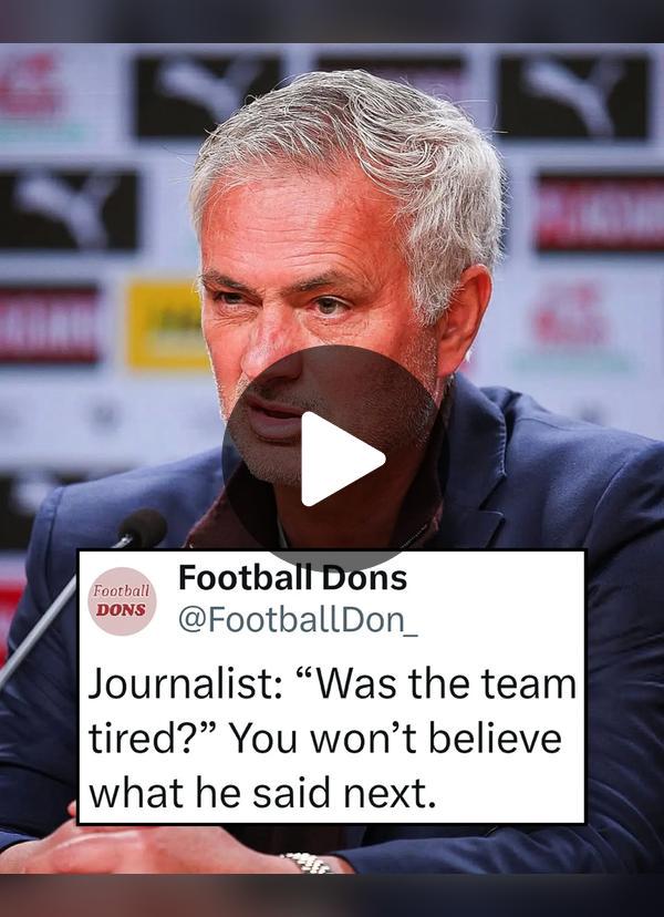 “Mourinho compares football fatigue to real-life struggles — a lesson for Serie A fans”