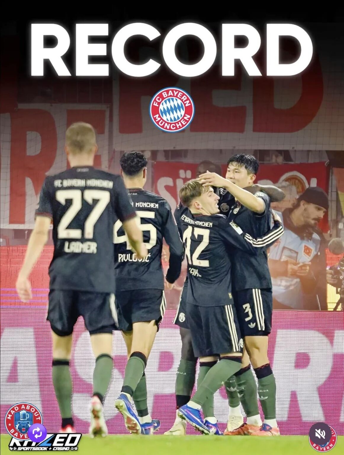 RECORD: Bayern have set a new record for the best first half of a bundesliga season in history