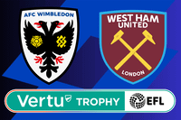 AFC Wimbledon vs West Ham U21 tonight