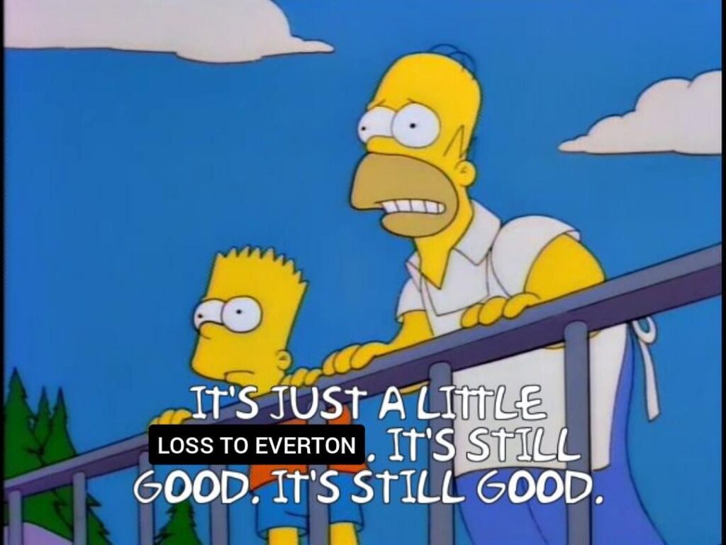 It's just 7 points behind Arsenal, it's still good, it's still good