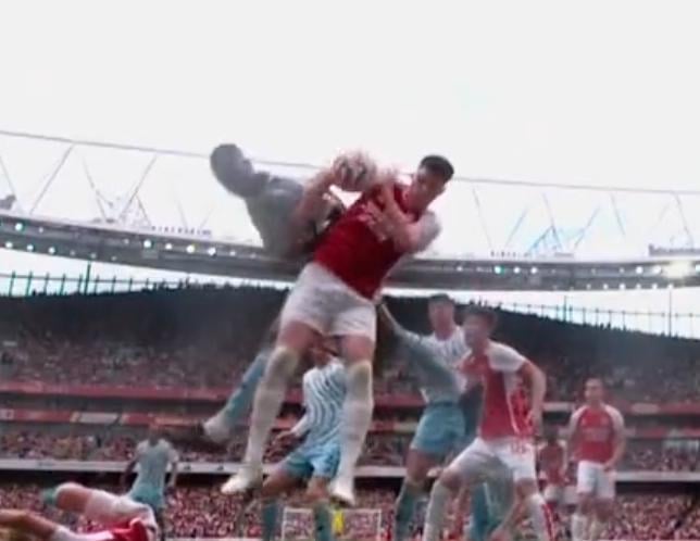 Think I'm going to keep going on about a missed handball incident in a Forest versus Arsenal game