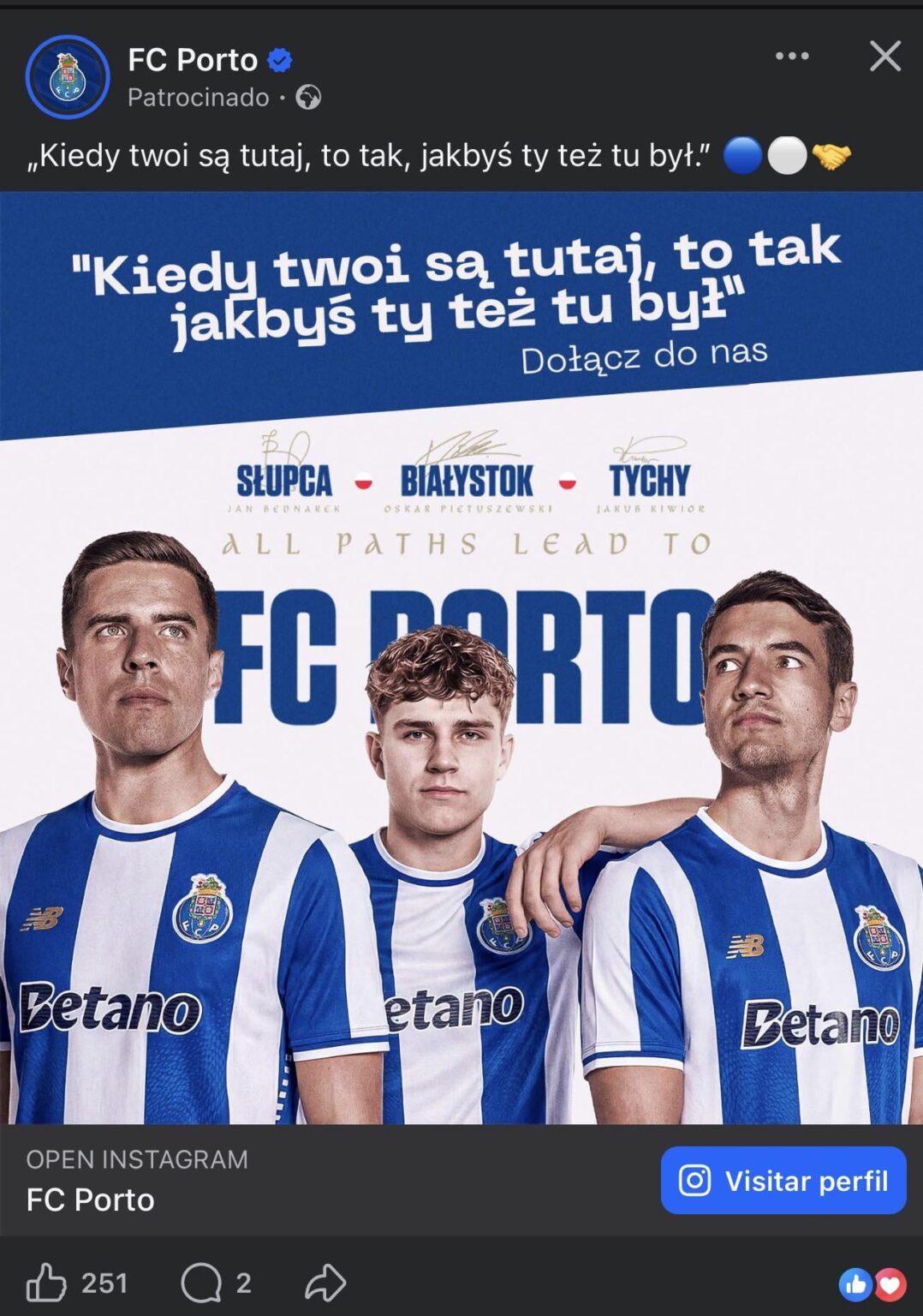 Publicidade do FC Porto na Polónia