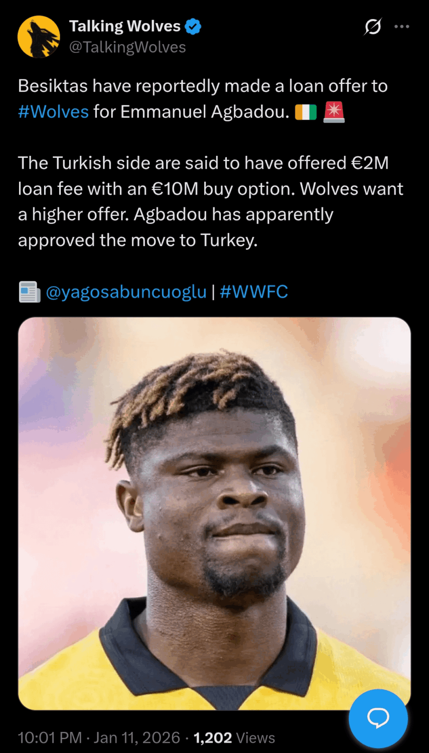 Agbadou maybe on his way out