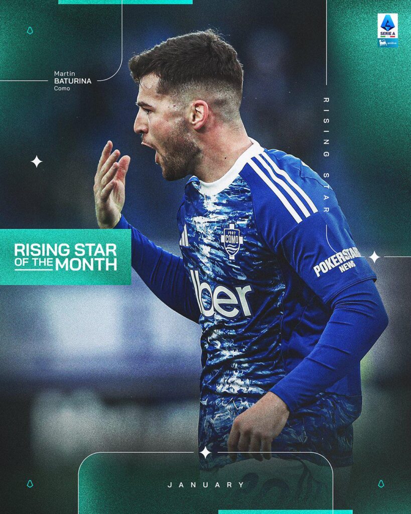 Baturina è il Rising Star Of The Month di gennaio🏆🌟