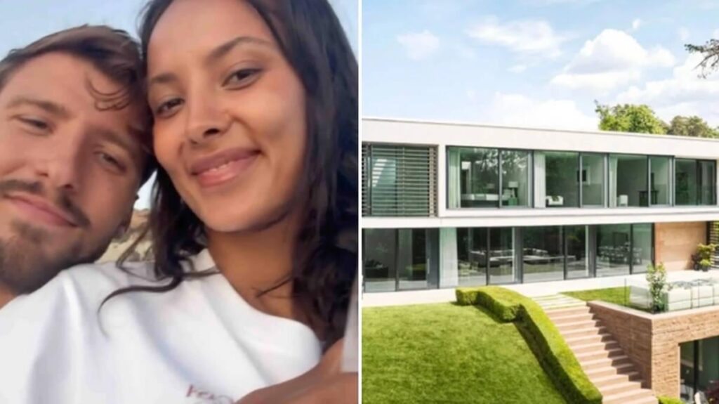 Maya Jama and Ruben Dias's plush Cheshire mansion raided by 'away day' gang during Champions league match