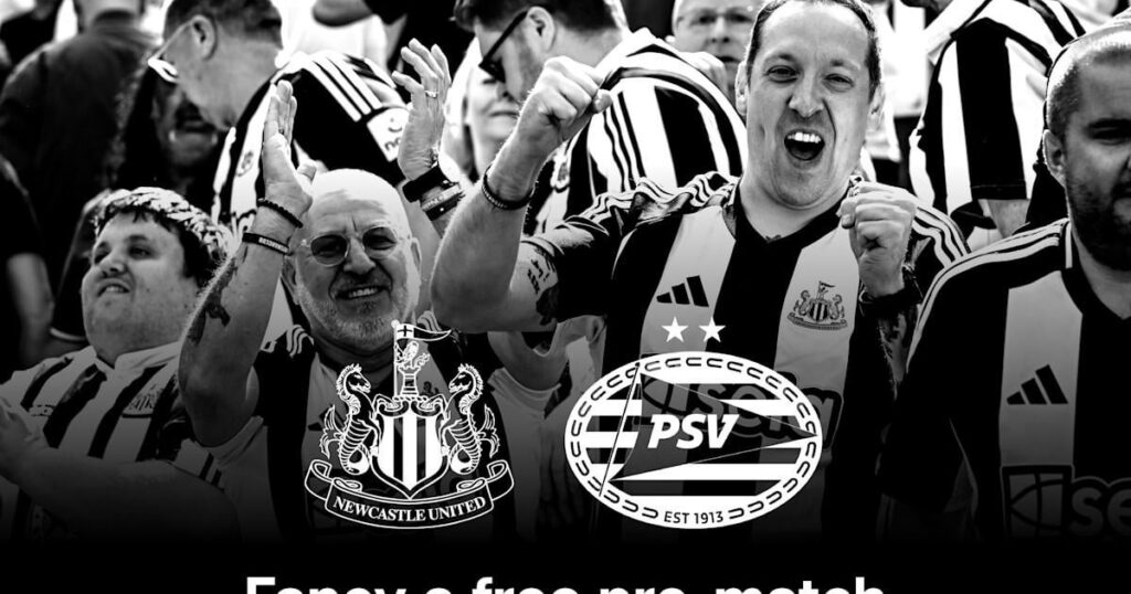 Cheers for the support: Free drink for fans attending PSV clash - Newcastle United