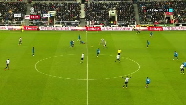 Newcastle [3] - 2 Bournemouth - Harvey Barnes 117'