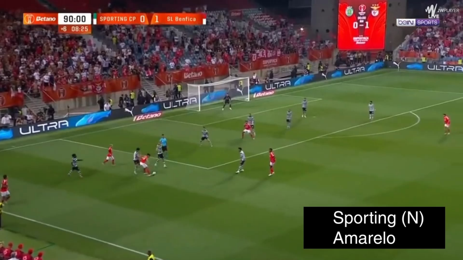 Alguns dos lances que levaram Prestianni a receber cartão amarelo/vermelho