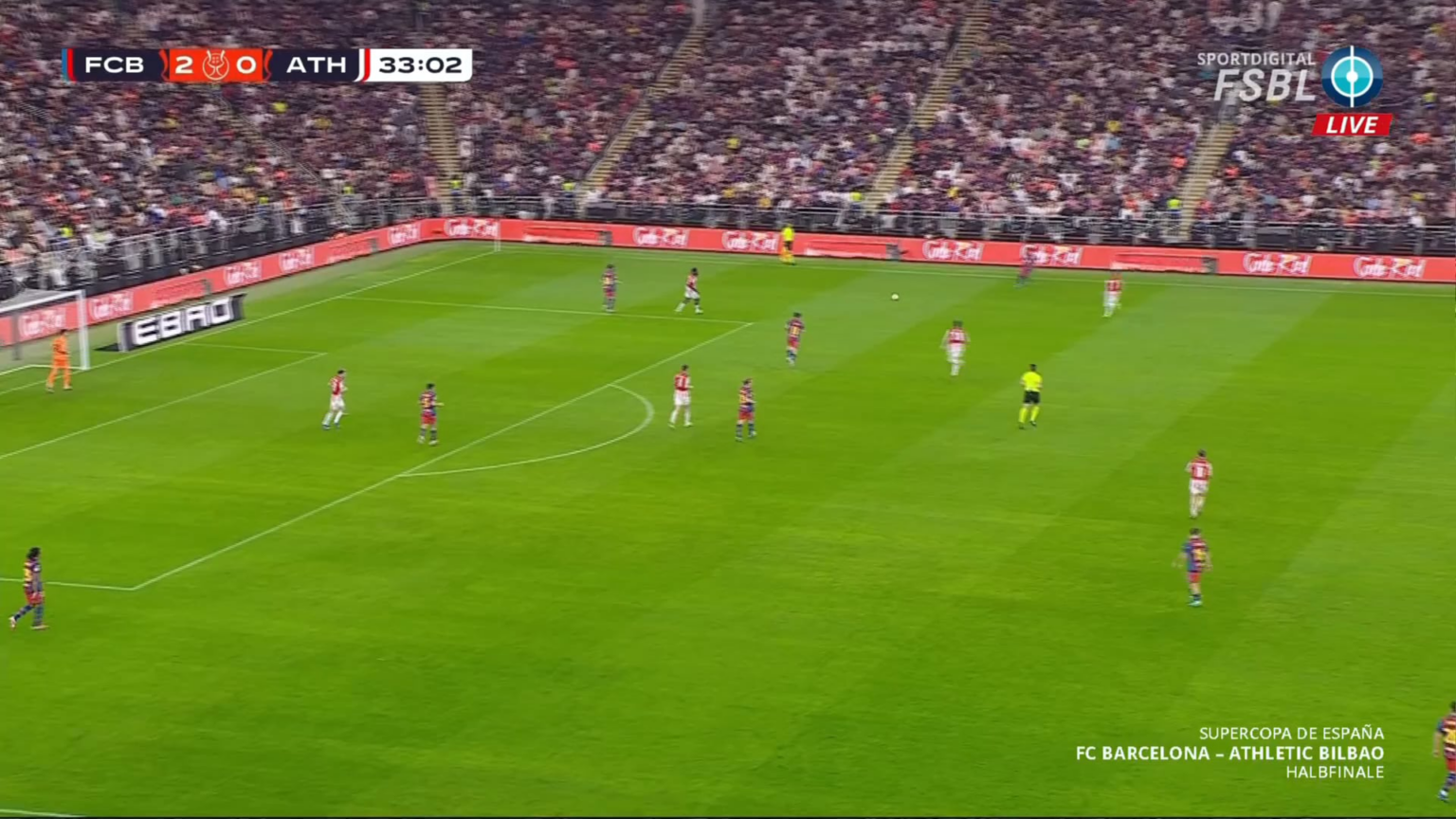 Barcelona (3)-0 Athletic Club - Roony Bardghji 34'