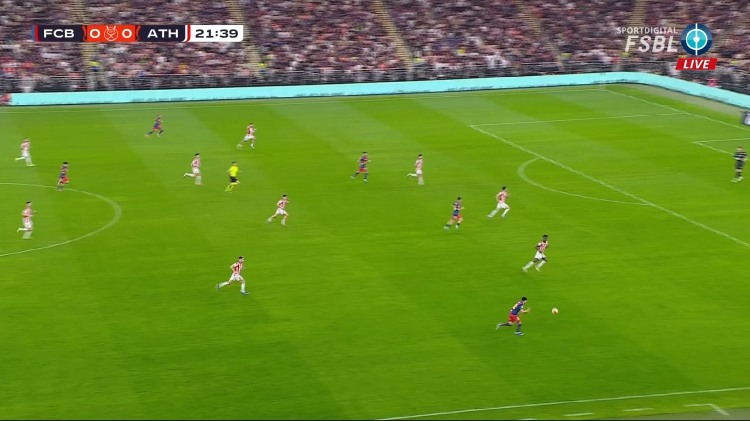 Barcelona (1)-0 Athletic Club - Ferran Torres 22'