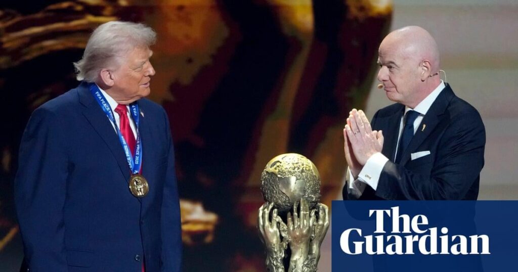 Growing sense of embarrassment at Fifa over Donald Trump peace prize