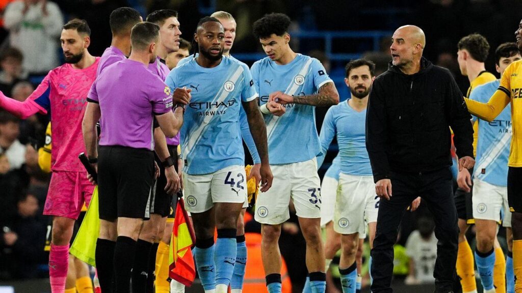 Pep Guardiola blasts officials as Man City see off Wolves: 'We won despite them'