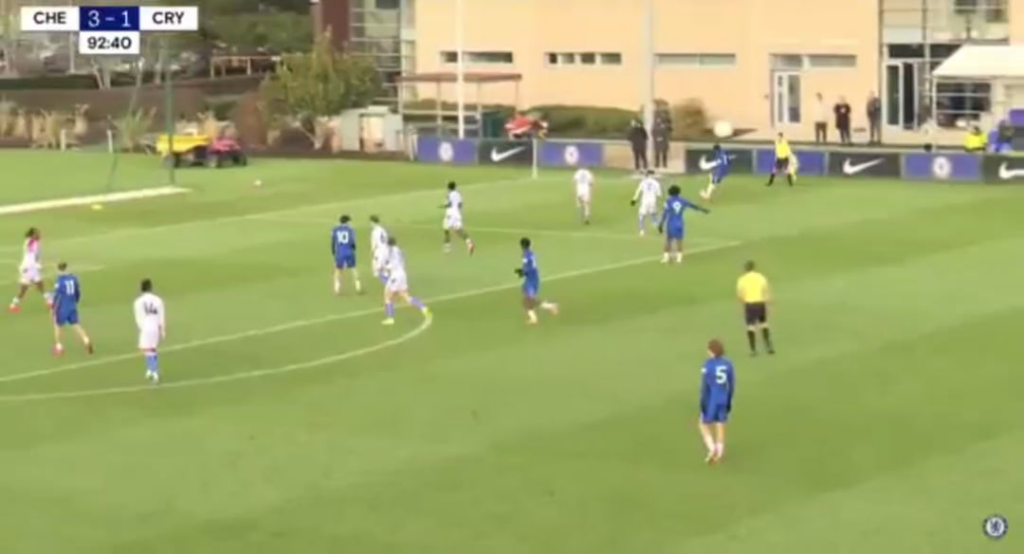 Shim Mhueka's third goal for U21s against Palace U21s (great goal)