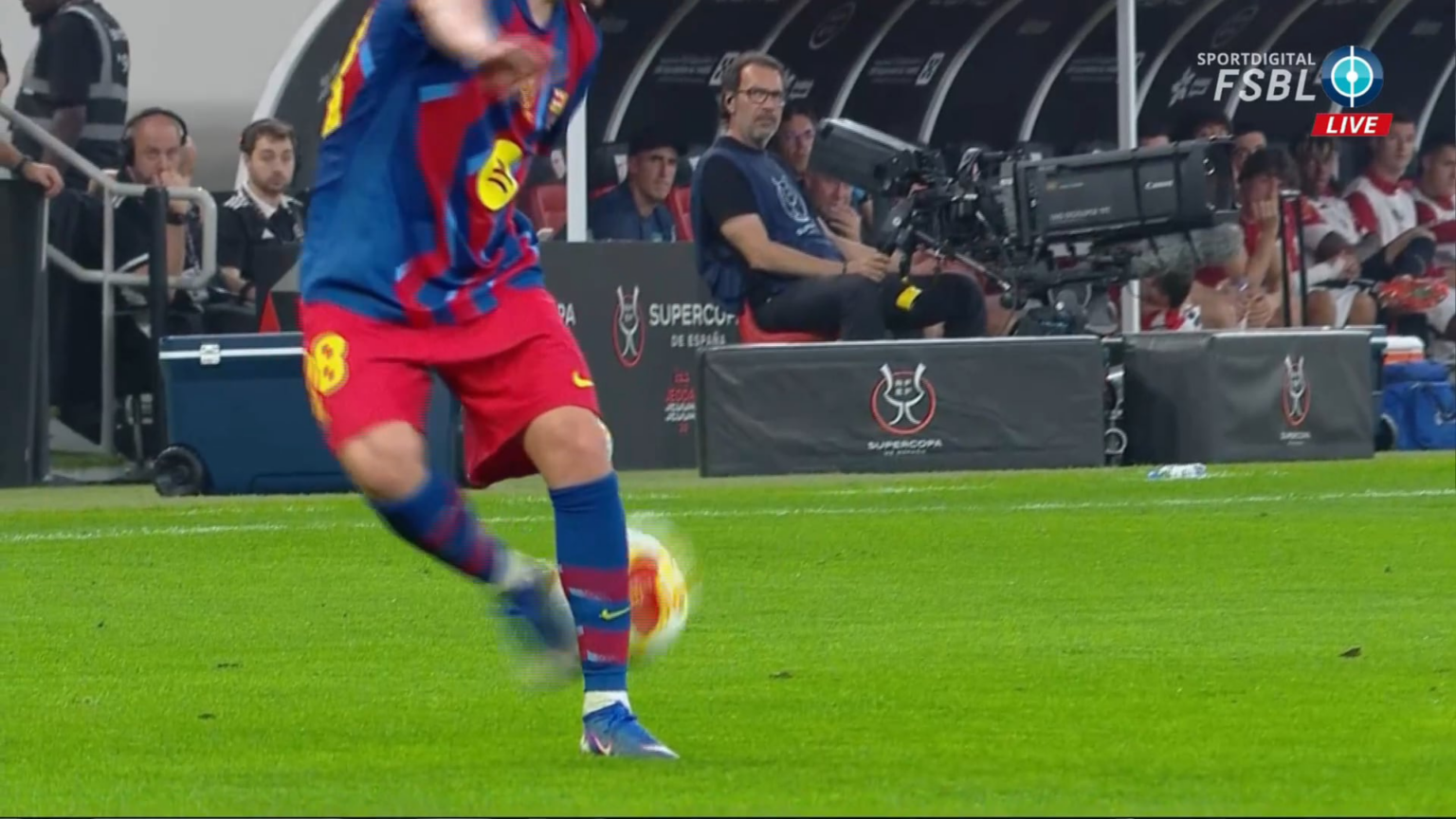 Roony Bardghji touch vs Athletic Club