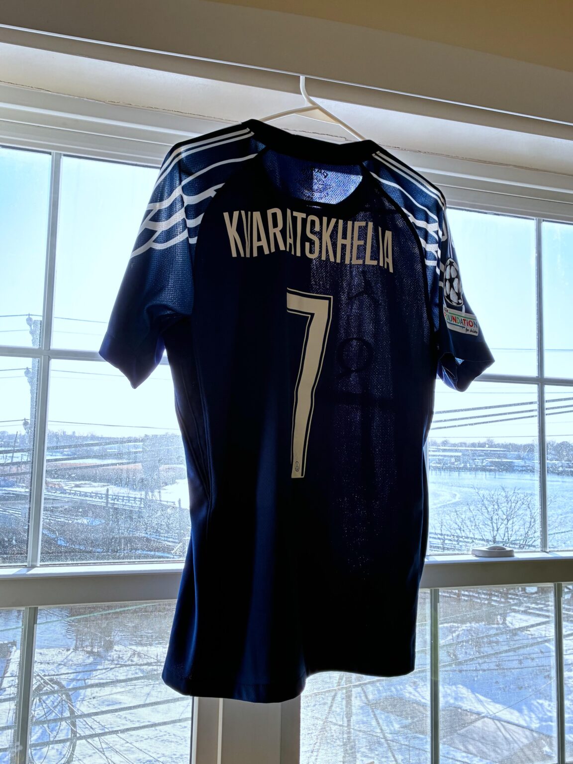 Arrived just in time for the match