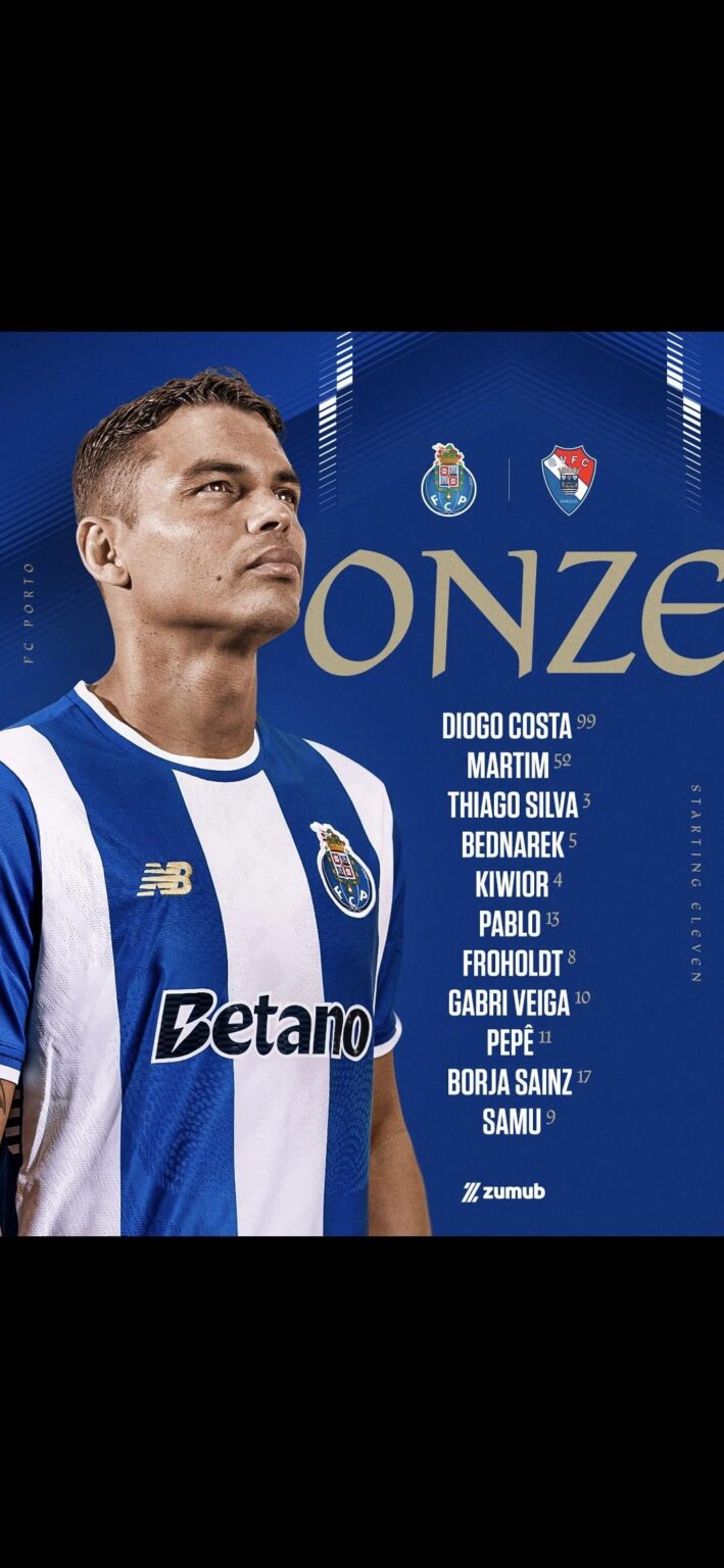 11 inicial para hoje contra o Gil Vicente