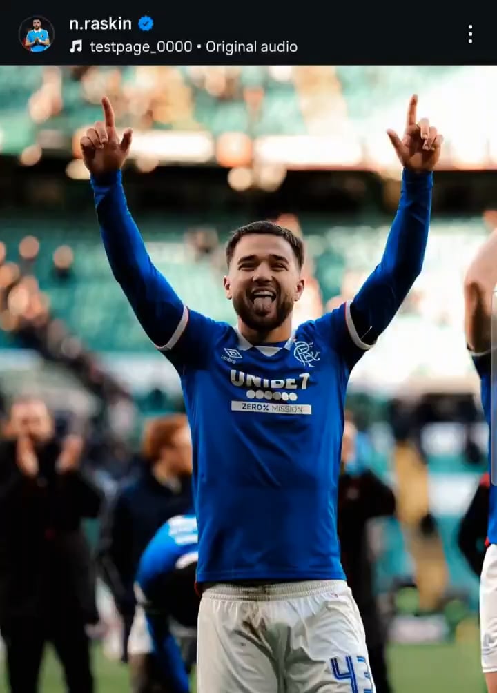 Nico Raskin posting on IG with the “that’s the only 3 points you’ll be getting” audio