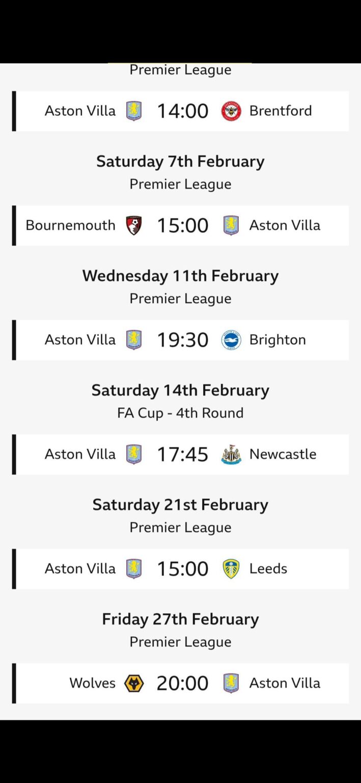 Our next 5 PL Fixtures 👀