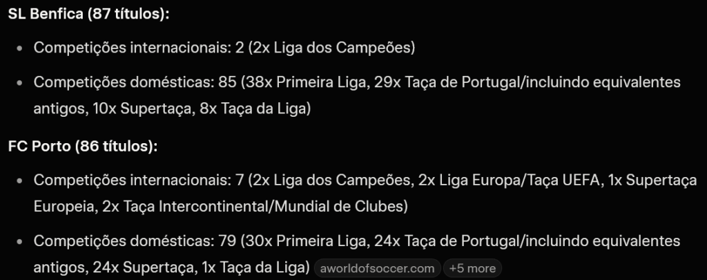 Clube com mais Títulos em Portugal - Porto vai ser o maior em títulos em 2026