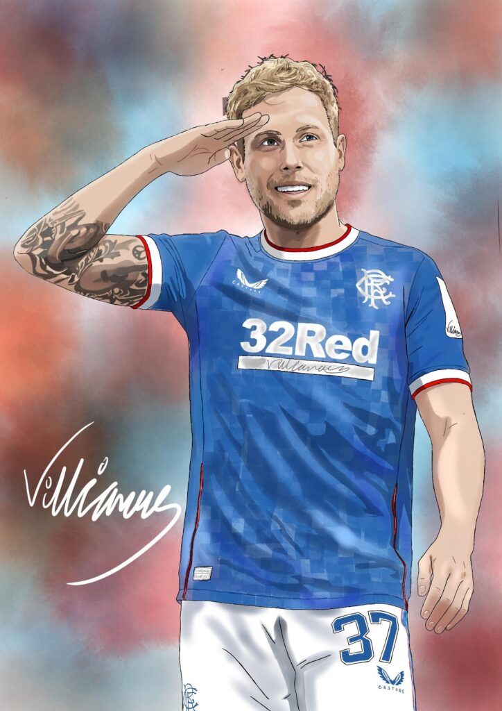 Scott Arfield potrait (plus progression photos)