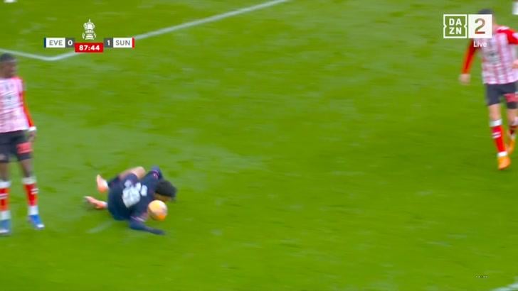 James Garner PK goal vs Sunderland (FA Cup) + foul