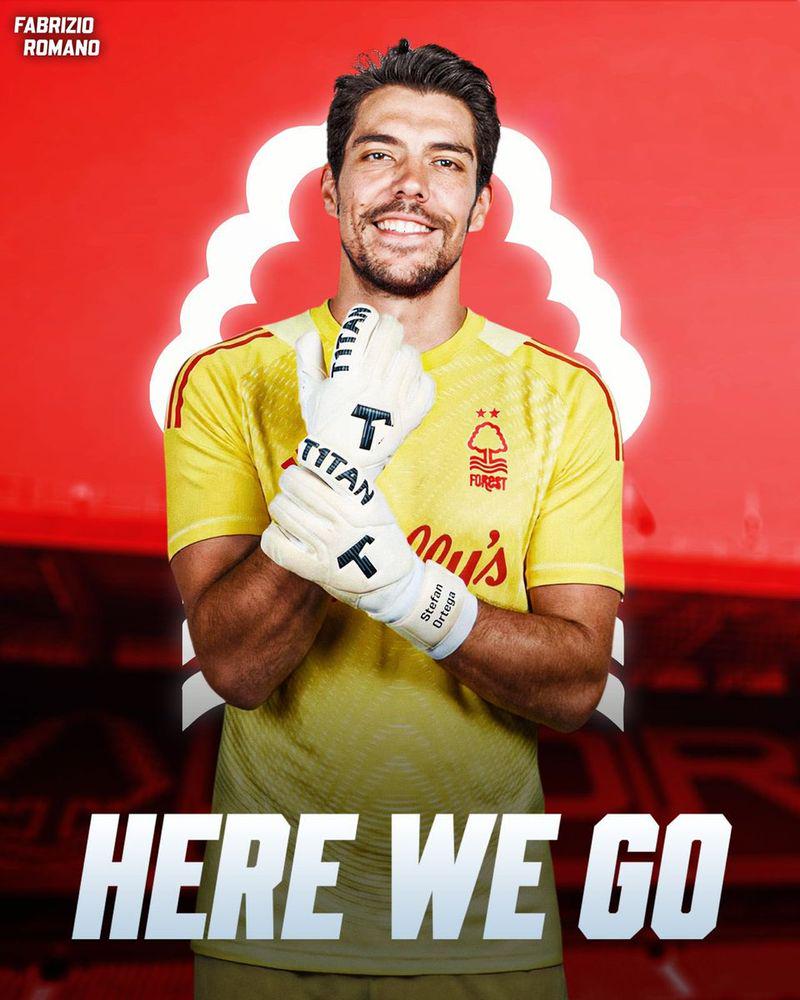 [Fabrizio Romano] Stefan Ortega to Nottingham Forest, here we go! Verbal agreement in place for the goalkeeper. Permanent move from Manchester City, short term contract and all set for the last minute move. Ortega already said yes to #NFFC as medical booked, as @Plettigoal reports. All set.