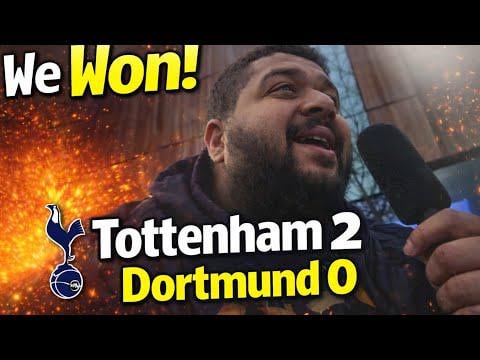 WE WON! Tottenham 2-0 Dortmund | Spurs DOMINATE in Europe