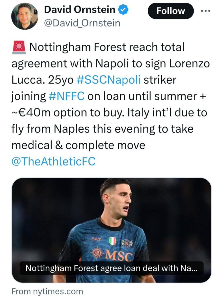 New striker, at last!