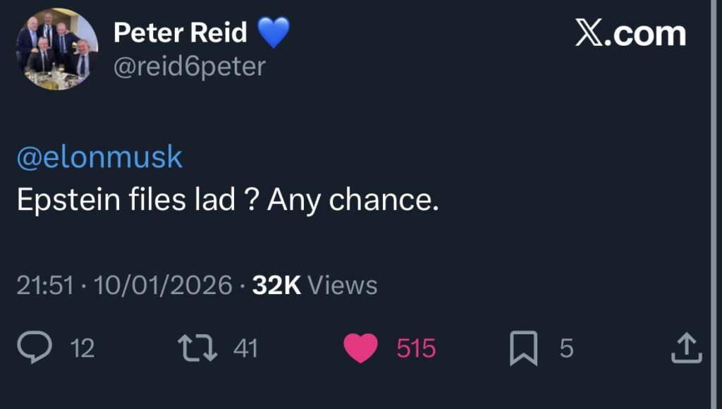 Reidy asking the important questions