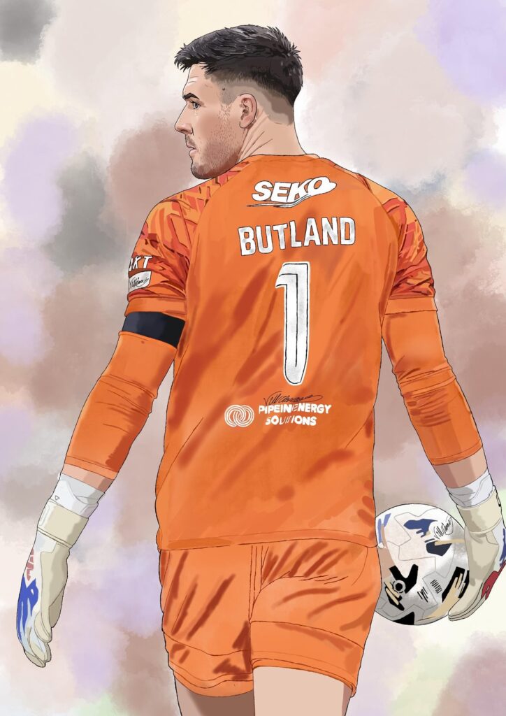Jack Butland portrait ( plus progression photos)