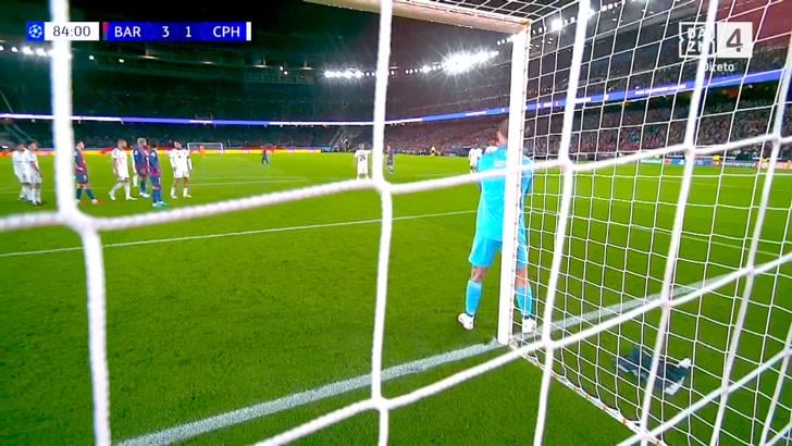 Barcelona [4] - 1 FC Copenhagen - Marcus Rashford Freekick 84'