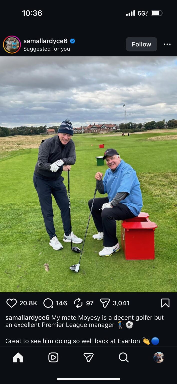 Imagine rocking up to the tee box and seeing these two are your playing partners