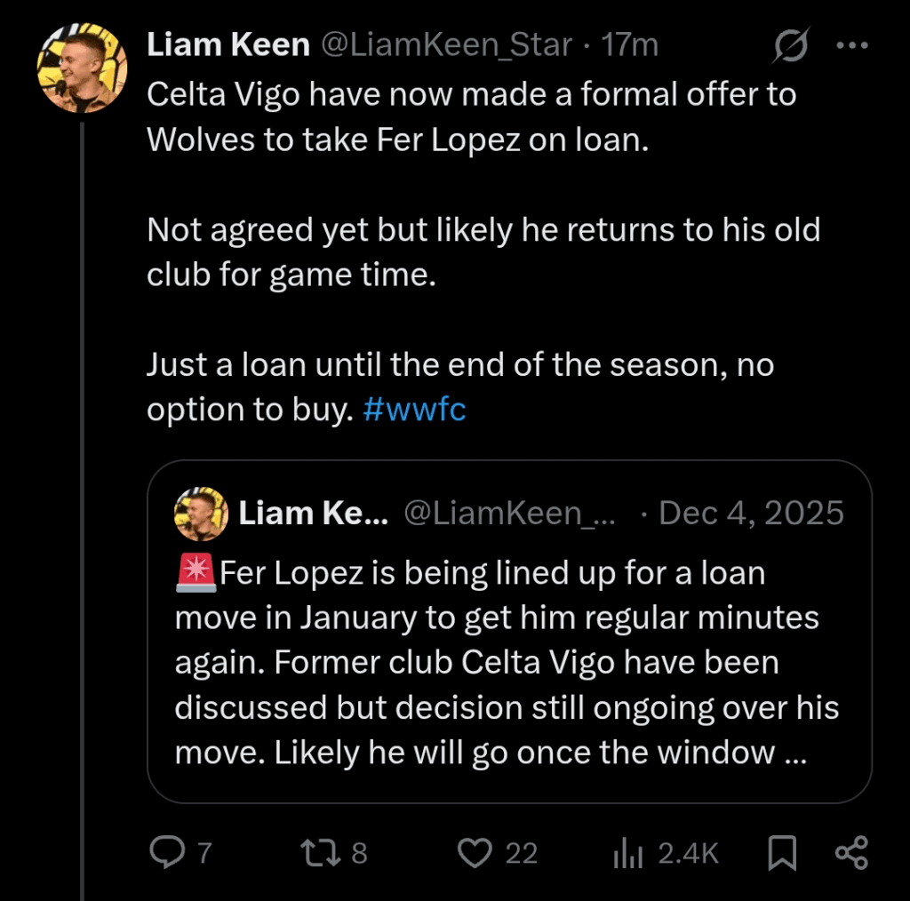 Fer Lopez on his way out for the rest of the season