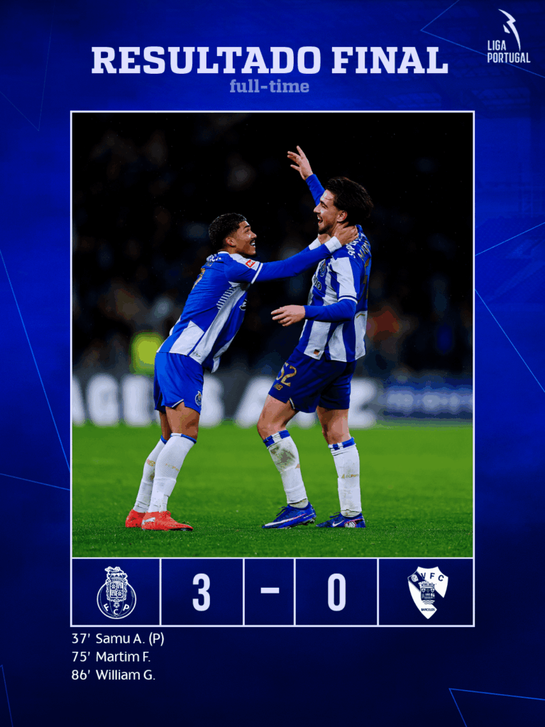 GOLAÇO DE MARTIM GARANTE MAIS 3 PONTOS NO DRAGÃO! O que acharam do jogo, Famiglia Portista? 💙🤍🐉