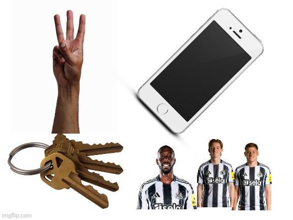 Onana emptying his pockets when he gets home tonight