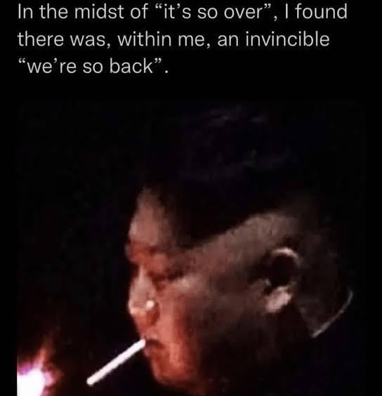 Only team in the league with consecutive wins by the way