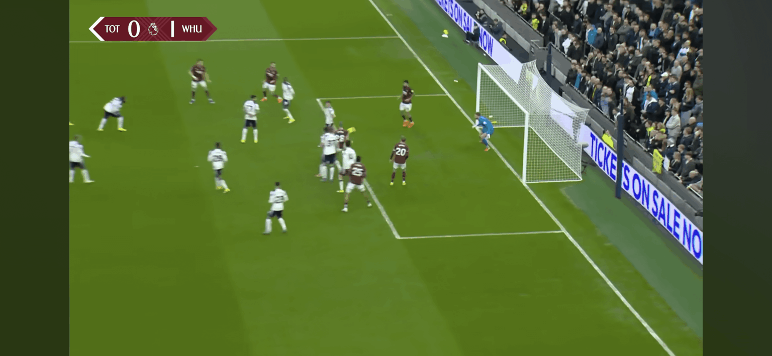 If Bowen lets Soucek stick in the rebound, is it a goal?