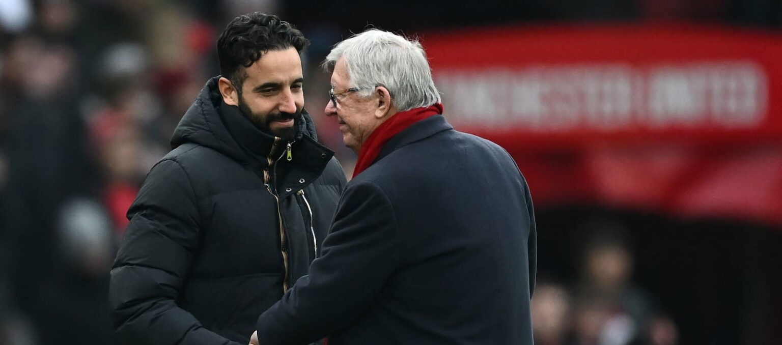 Picture of Sir Alex Fergsuon and Ruben Amorim