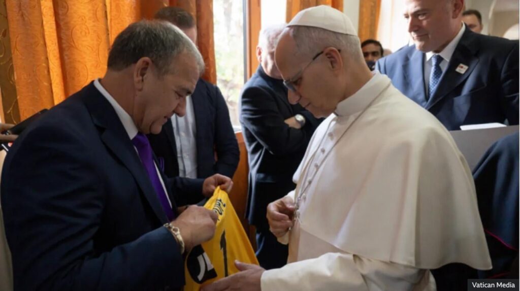 In a very strange turn of events, turns out the Pope has his own wolves shirt now